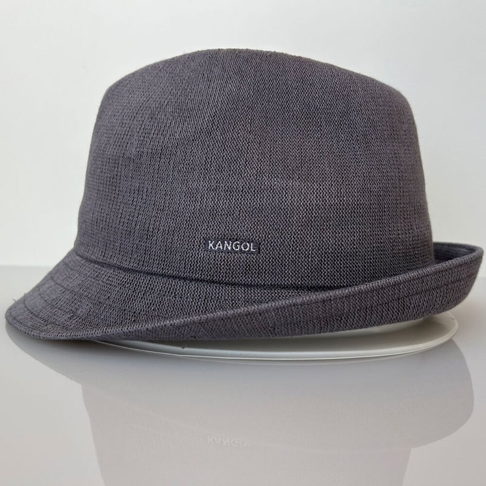 Kangol Arnold Trilby Hat in grey, size medium